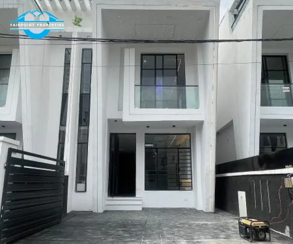 A LUXURIOUS STYLED 4 BEDROOM SEMI DETACHED  DUPLEX  + BQ IN A SECURED  ESTATE AT IKOTA  - LEKKI  