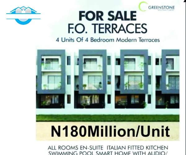 4UNITS OF 4BEDROOM SMART MODERN TERRACES FOR SALE AT LEKKI PH 1.