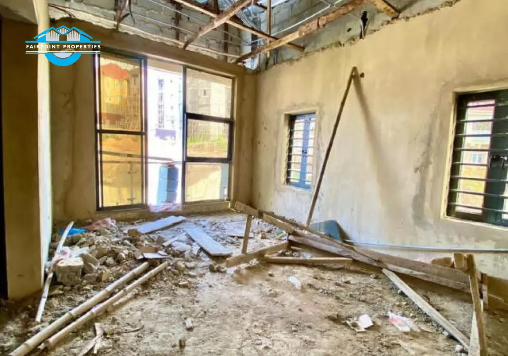 Guzape: 4-bedroom terrace duplex (no bq)..  ✓Selling Price A: #85m(Shell Carcass) ✓Selling Price Guide: #120m (Finished)..