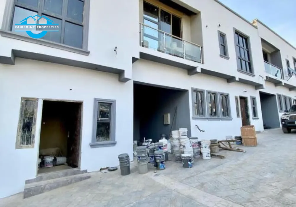Guzape: 4-bedroom terrace duplex (no bq)..  ✓Selling Price A: #85m(Shell Carcass) ✓Selling Price Guide: #120m (Finished)..