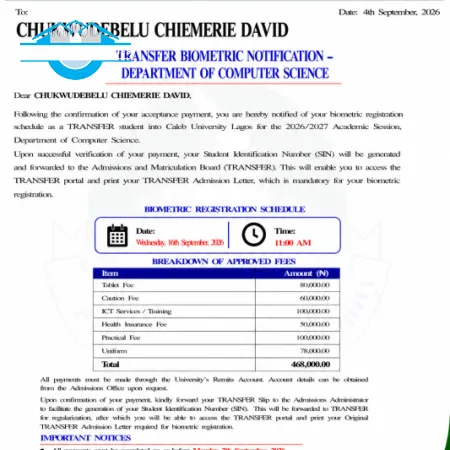 Bowen University, Iwo 2026/2027 Transfer/Admission Form Is Out Call 09165949470] +2349167660199 DR MERCY Available! Applications are now open for the 2026/2027 academic session Call the Registrar Number 09165949470 Interested candidates can obtain the Adm