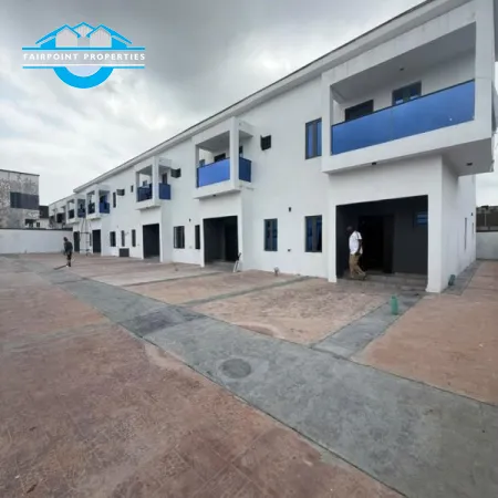BEAUTIFULLY FINISHED 3 BEDROOMS TERRACE DUPLEX WITH SWIMMING POOL + AMPLE PARKING SPACE + SERENE AND SECURED ESTATE FOR SALE IN AJAH, LEKKI