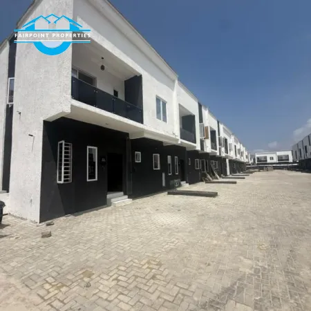 FRESHLY BUILT 4 BEDROOM TERRACE DUPLEX WITH SPACIOUS LIVING ROOM AND BEDROOMS + AMPLE PARKING SPACE + WELL SECURED ESTATE FOR SALE IN AJAH, LEKKI