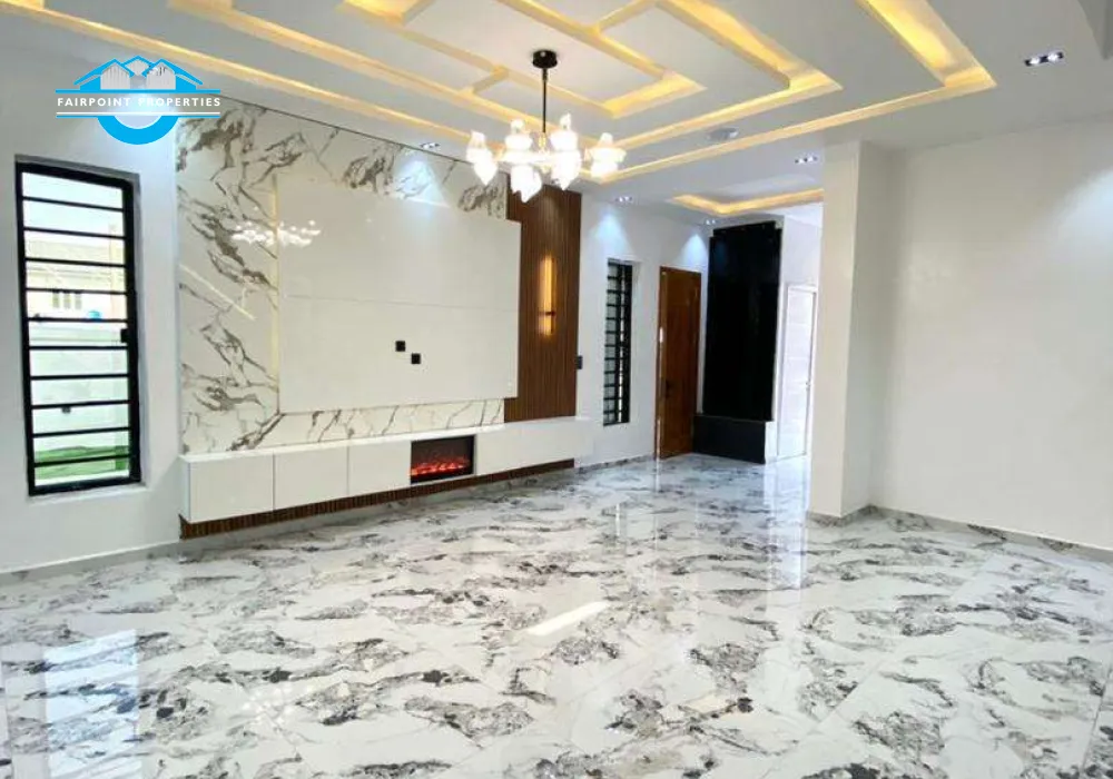 STATE Of Art 5 Bedroom Fully Detached Duplex With Swimming Pool and 20KVA Sound proof Generator and a BQ For Sale At Chevron Lekki, Lagos.