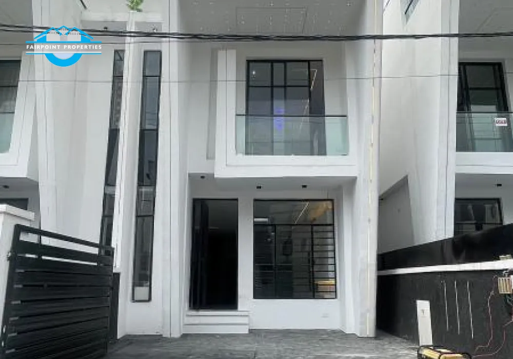 A LUXURIOUS STYLED 4 BEDROOM SEMI DETACHED  DUPLEX  + BQ IN A SECURED  ESTATE AT IKOTA  - LEKKI
