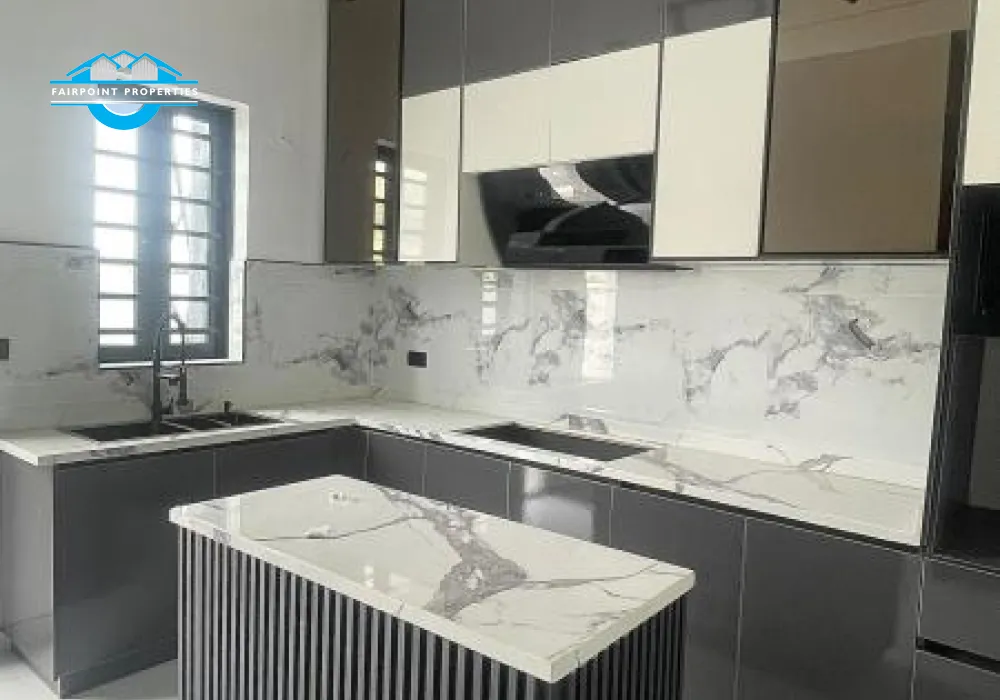 A WELL DESIGNED   4 BEDROOM SEMI DETACHED  WITH BQ + IN A LOVELY MINI ESTATE IN IKOTA - LEKKI