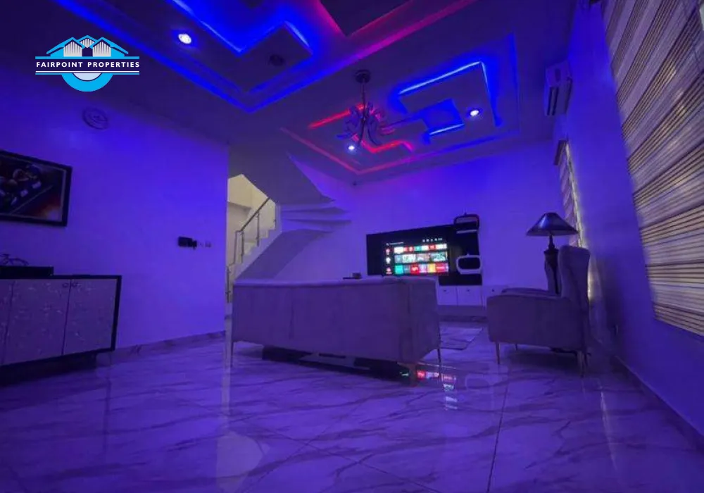 4 Bedroom Fully Detached Duplex Short Let and Party House At Chevron Lekki Lagos