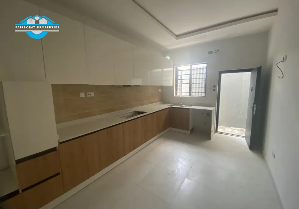 This spacious  and luxurious 4 bedroom terrace duplex  is situated in a serene environment, conducive for living with swimming pool and major living amenities available within reach.Available for 80,000,000, Naira   contact fairpoint.ng,your trusted real estate agent to get you this apartment.