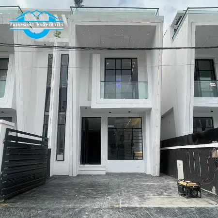 A LUXURIOUS STYLED 4 BEDROOM SEMI DETACHED  DUPLEX  + BQ IN A SECURED  ESTATE AT IKOTA  - LEKKI