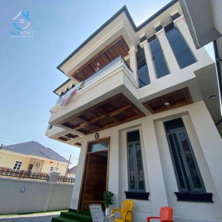 Luxurious 5 Bedroom Fully Detached Duplex with Bq, Solar Inverter, Water treatment plant for Sale in Lekki Conservation Center Lagos